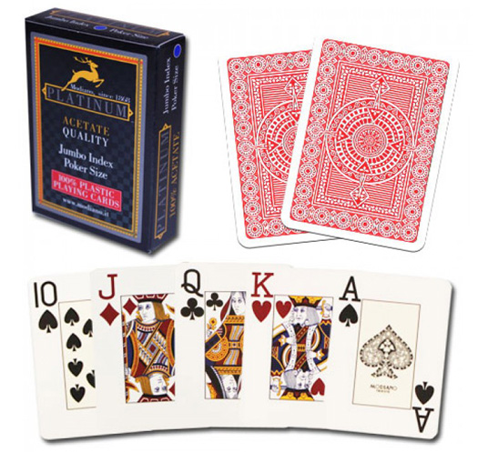 Modiano Platinum Acetate Stealth Playing Cards