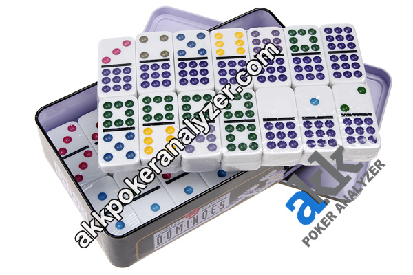 Ivory Invisible Ink Double Nine Plastic Domino